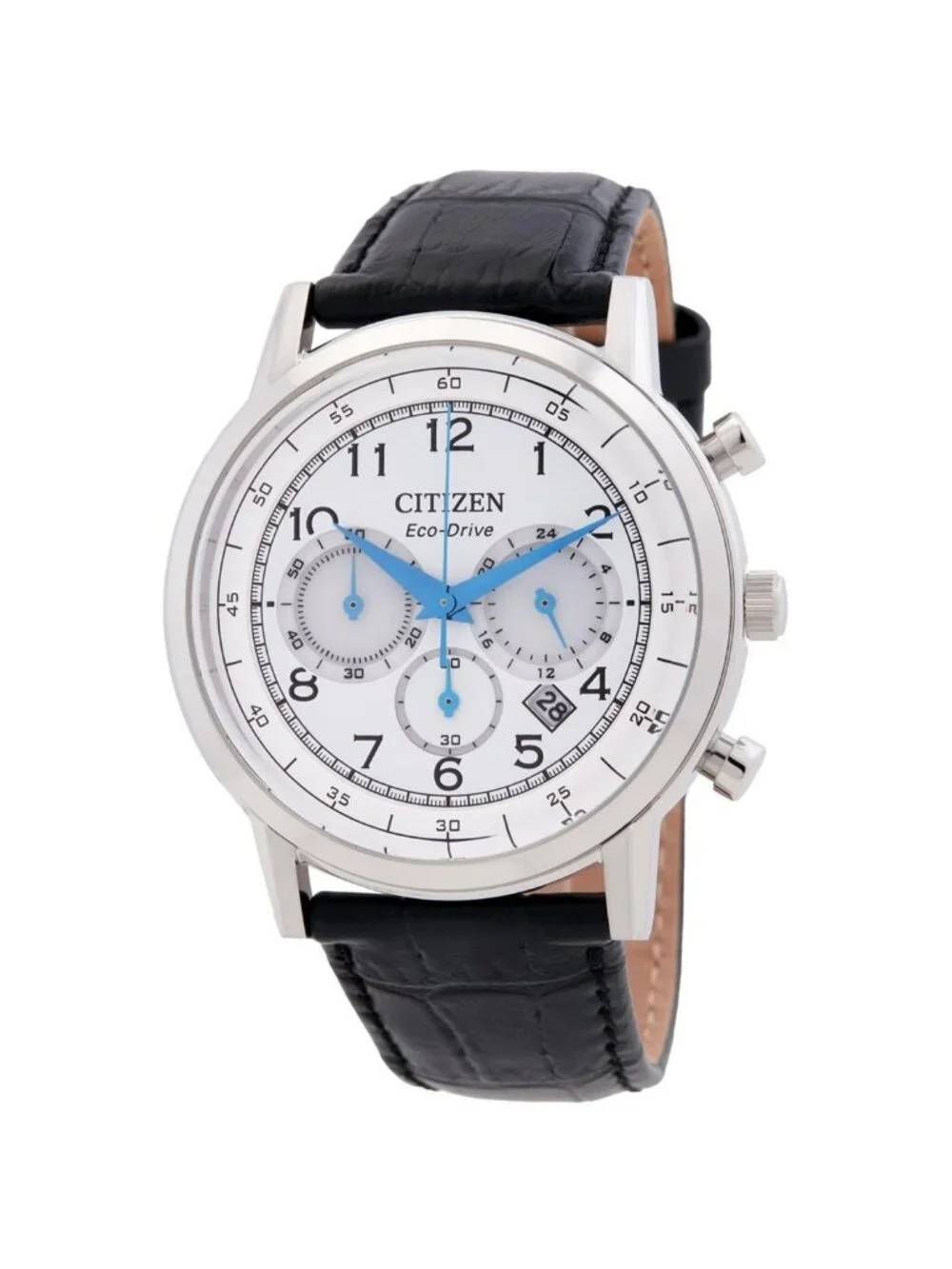 NWT Citizen Eco-Drive Chronograph White Dial Men's Watch